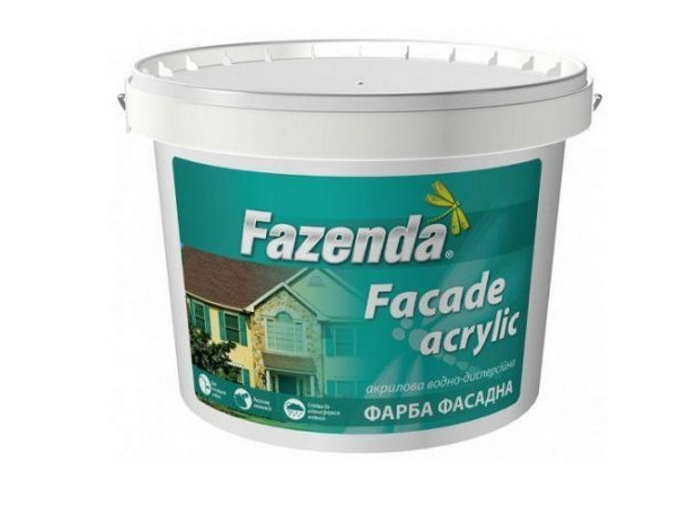 Фарба FAZENDA Facade acrylic фасадна, водоемульсійна, 20кг